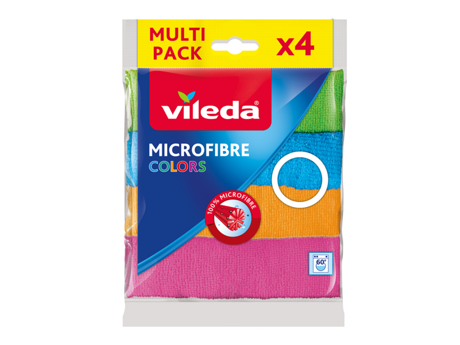Ściereczka VILEDA MIKROFIBRA COLORS 4 szt. 173728